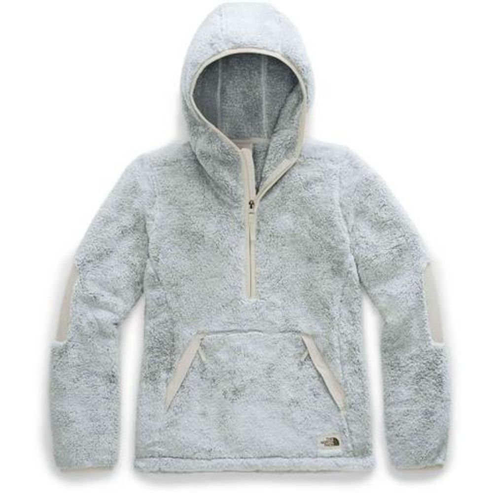 The North Face Gray Campshire Hoodie Small | 1/4 Zip Sherpa Fleece Jacket